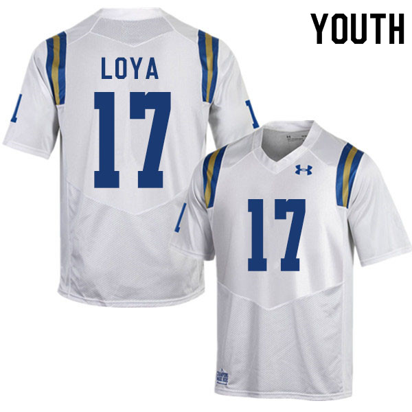 Youth #17 Logan Loya UCLA Bruins College Football Jerseys Sale-White - Click Image to Close